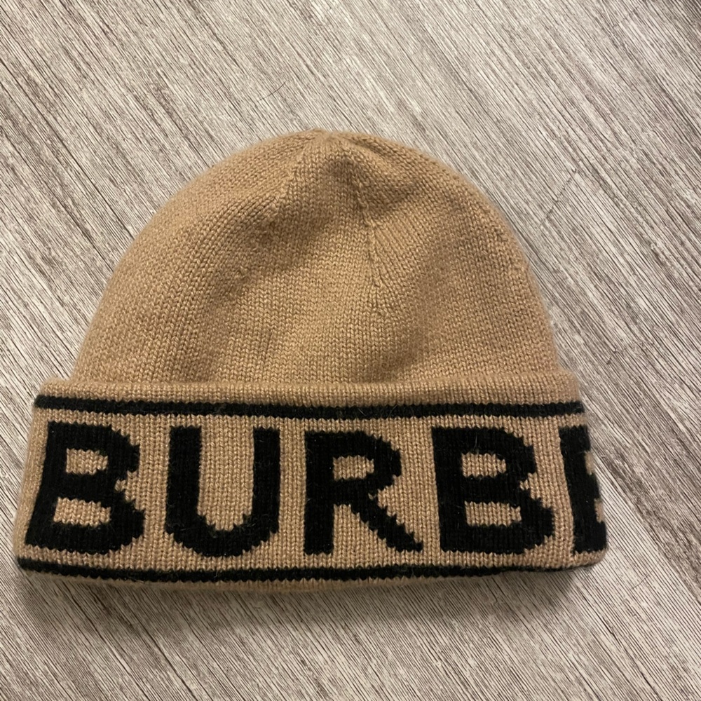 Burberry Camel Knit Hat